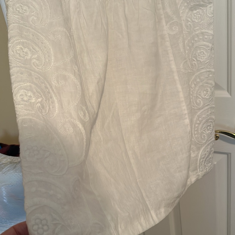 J.Jill linen sleeveless dress with embroidered detailing - Picture 6 of 14